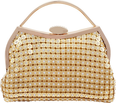

Super Drool Formal Gold Clutch