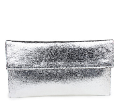 

Do Bhai Party Silver Clutch