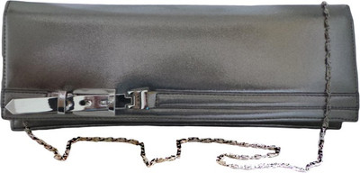 Bhamini Party Silver Clutch