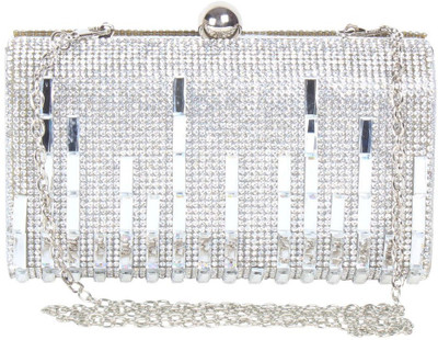 

Reedra Party Silver Clutch