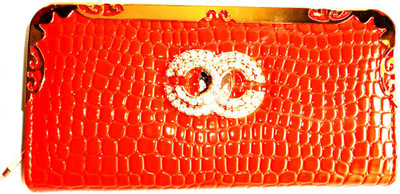 

Achal Casual Orange Clutch
