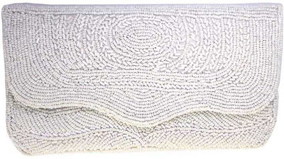 

Himalaya Handicraft Formal White Clutch