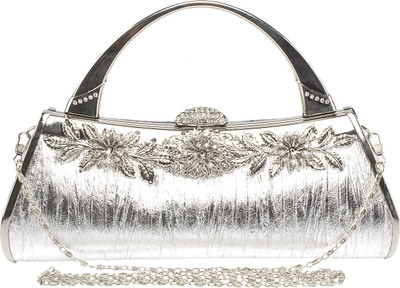 

Feliza Party Silver Clutch