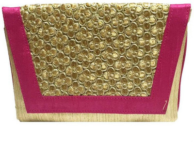

Craftbazaar Party Pink Clutch