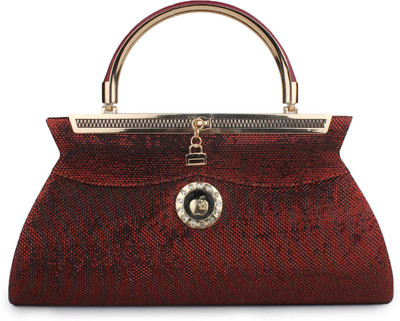

Do Bhai Party Maroon Clutch