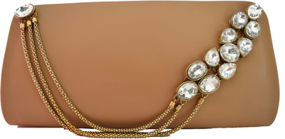 

Mahadev Exports Party Tan Clutch
