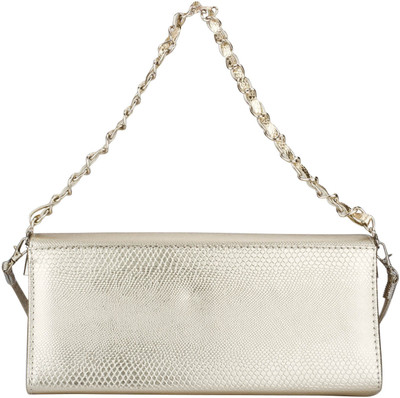 Swiss Design Party Gold Clutch
