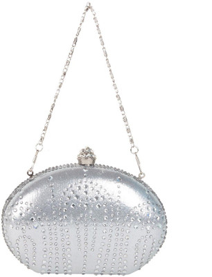 

Reedra Party Silver Clutch