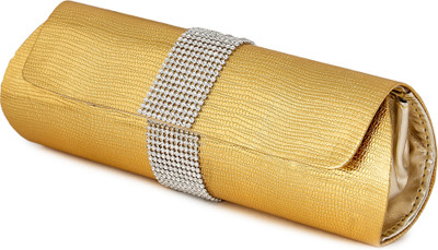 

Kleio Casual Gold Clutch