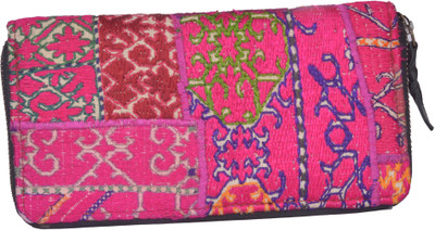 

Jaipur Textiles Hub Party Pink Clutch