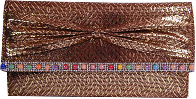 

Womaniya Party Gold Clutch