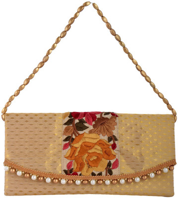 

Arisha Kreation Co Party Gold Clutch