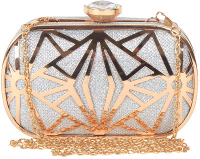 

Reedra Party Silver Clutch