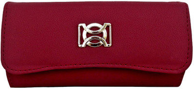 

Purseonality Casual Maroon, Pink Clutch