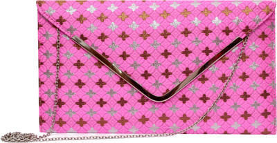 

Jars Collections Casual Pink Clutch