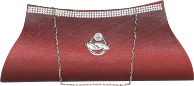 

MTE Casual Maroon Clutch