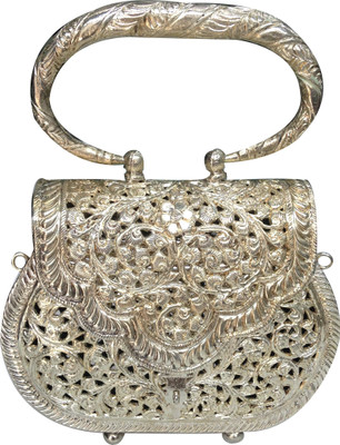 

Rathi Emporio Party Silver Clutch