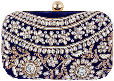 

Arisha Kreation Co Party Blue Clutch