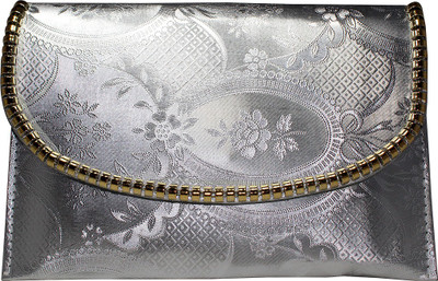 

Paramsai Casual Silver Clutch