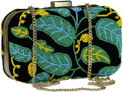 

Sadaf Party Black Clutch
