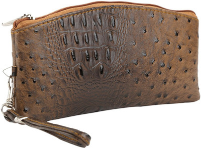 

Goldeno Casual Brown Clutch
