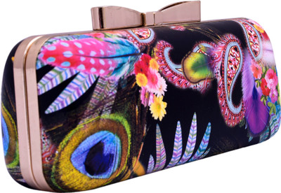 

Desi Veedesi Casual Black, White Clutch