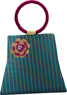 

Arisha kreation Co Party Green Clutch