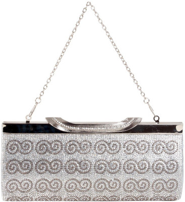 

Reedra Party Silver Clutch
