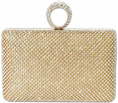 

Super Drool Casual Gold Clutch