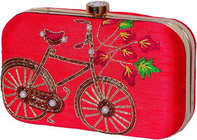 

Purpledip Casual Red Clutch