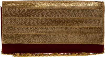 

The Indian Handicraft Store Party Maroon Clutch