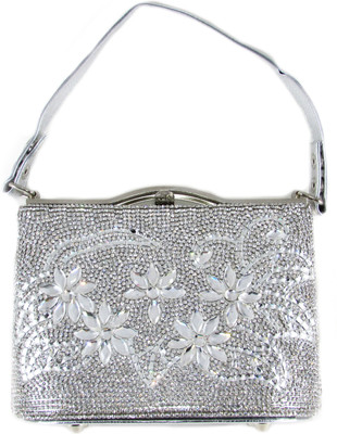 

Dolls N Queens Party Silver Clutch