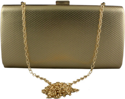 

Trinity Casual Gold Clutch