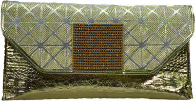 

VS Creation Casual Gold Clutch
