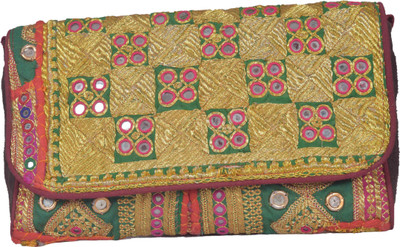 

Jaipur Textiles Hub Party Gold Clutch
