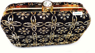 

The Indian Handicraft Store Party Black Clutch