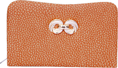 

Zakina Orange Clutch