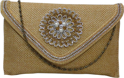 

Bhamini Party Gold Clutch