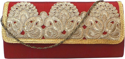 

Bhamini Party Maroon Clutch