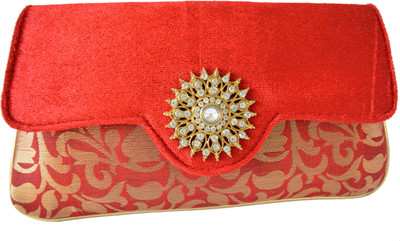 

Mahadev Exports Casual Red Clutch