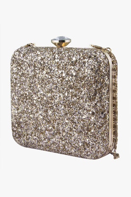 

The Purple Sack Party Gold Clutch