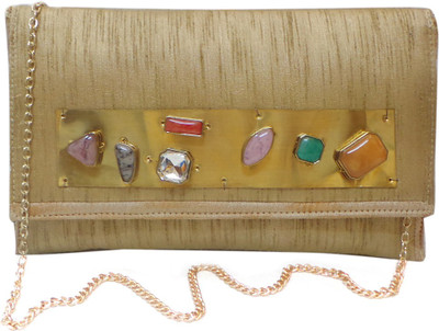 Bhamini Party Gold Clutch