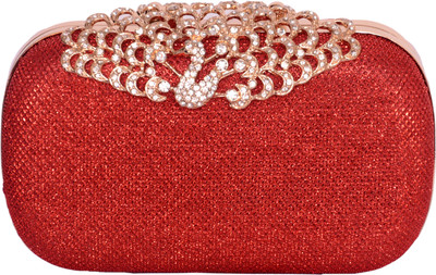 

Tanishka Exports Casual Red Clutch