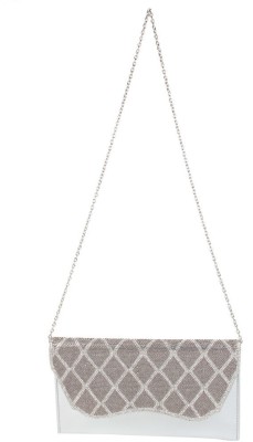 

Reedra Party Silver Clutch