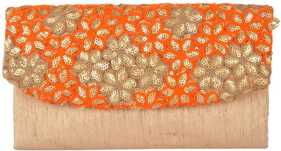

Arisha Kreation Co Party Orange Clutch