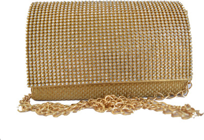 

Mahadev Exports Party Gold Clutch