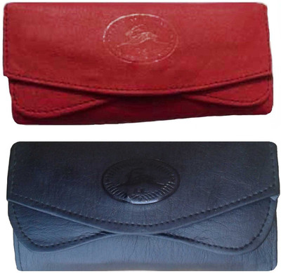 Goldeno Casual Red, Black Clutch, Black;red