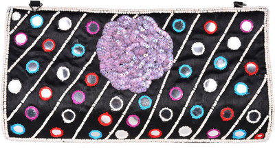 

navya bags Party Black Clutch