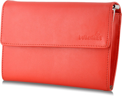 76% OFF on BUTTERFLIES Women Casual Red Clutch