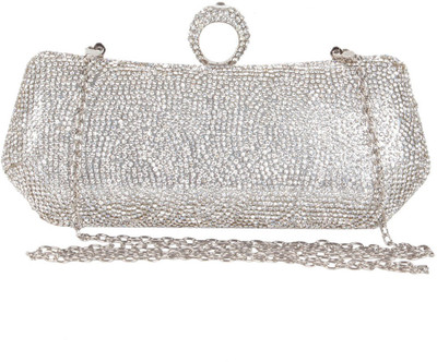 

Reedra Party Silver Clutch